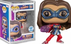 Ms. Marvel (2022) - Ms. Marvel with Light Arm Pop! Vinyl Figure in Acrylic Pop! Protector (Funko / Popcultcha Exclusive)