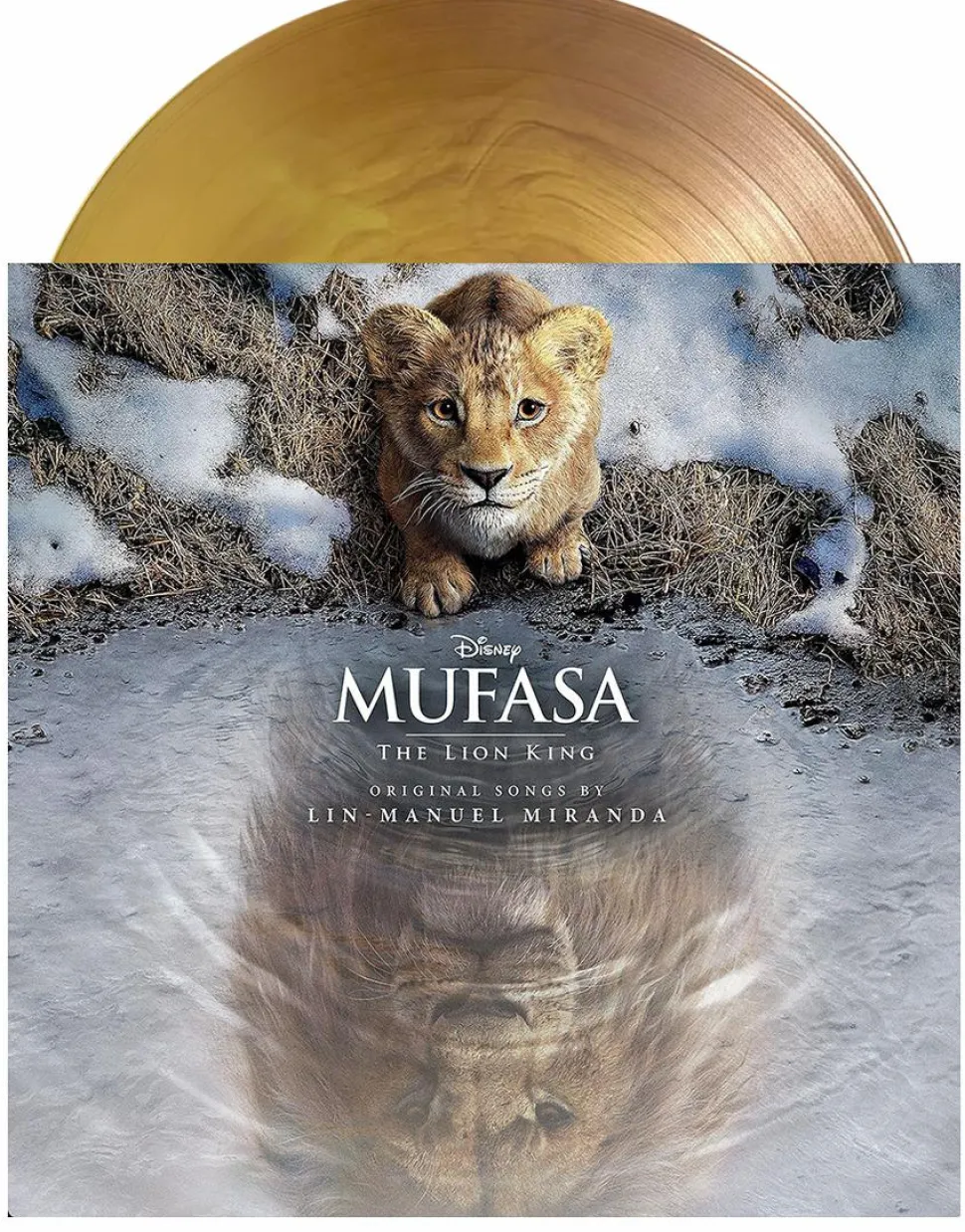 Mufasa: The Lion King Original Motion Picture Soundtrack by Lin-Manuel Miranda LP Vinyl Record (Brown & Gold Swirl Coloured Vinyl)