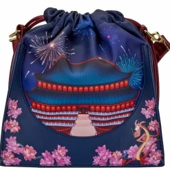 Mulan (1998) - Mulan Castle 7” Faux Leather Cinch Sack Crossbody Bag