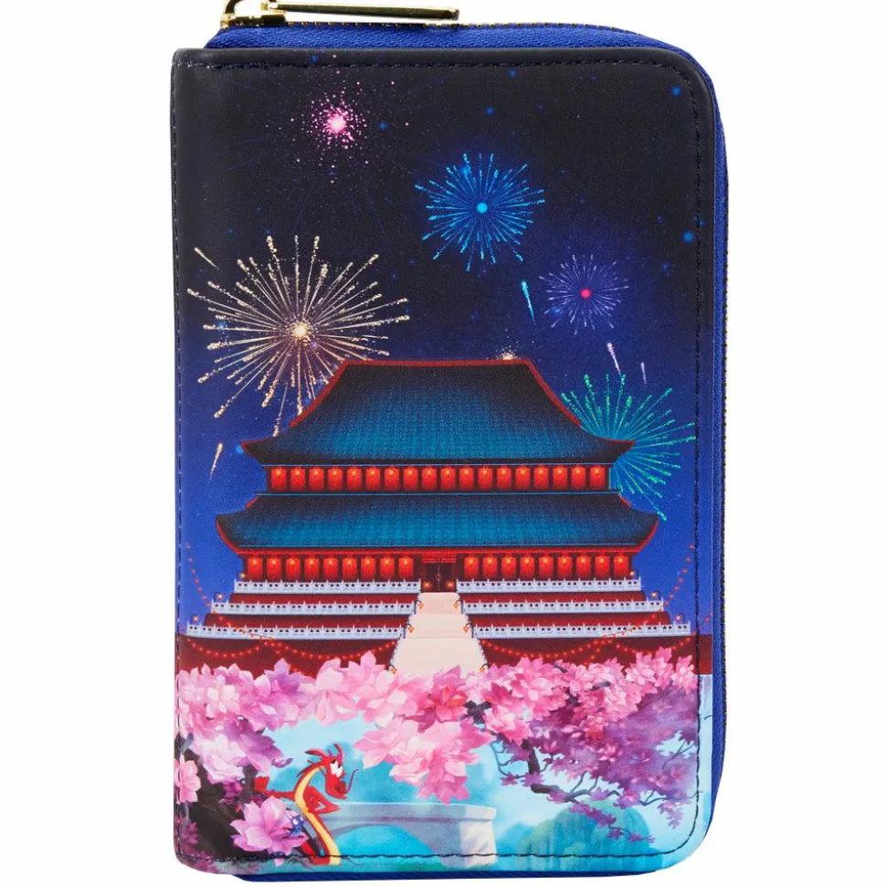 Mulan (1998) - Mulan Castle 4” Faux Leather Zip-Around Wallet