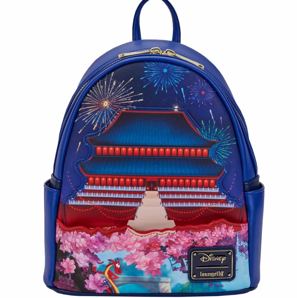 Mulan (1998) - Mulan Castle Light Up 10” Faux Leather Mini Backpack (Int Sales Only)
