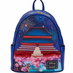Mulan (1998) - Mulan Castle Light Up 10” Faux Leather Mini Backpack (Int Sales Only)