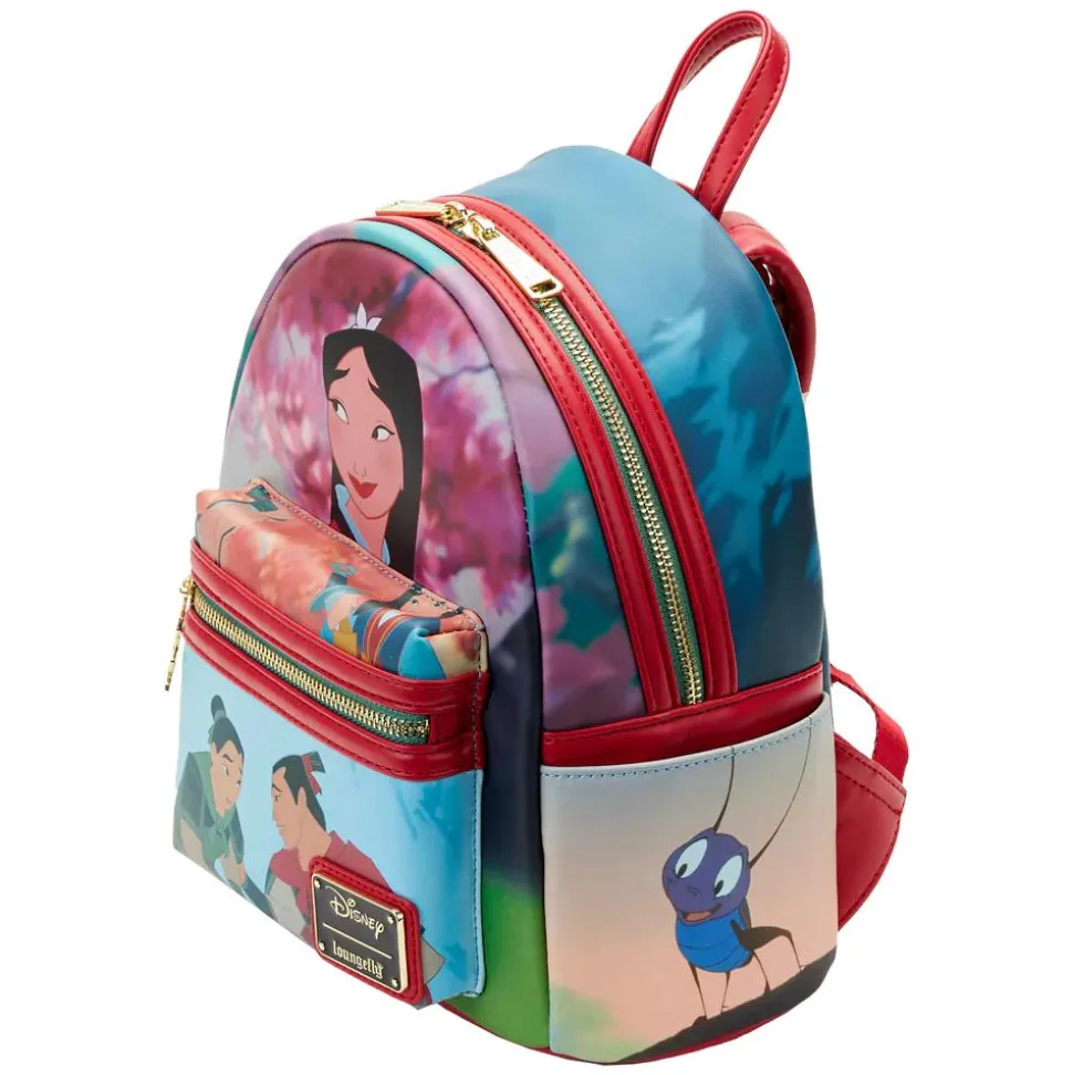 Mulan (1998) - Scenes 10” Faux Leather Mini Backpack