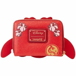 Mulan (1998) - 25th Anniversary Mushu Glitter Cosplay 4” Faux Leather Zip-Around Wallet