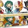 My Hero Academia - Hawks, Izuku Midoriya, Shoto Todoroki & Fumikage Tokoyami Flocked Pop! Vinyl Figure 4-Pack