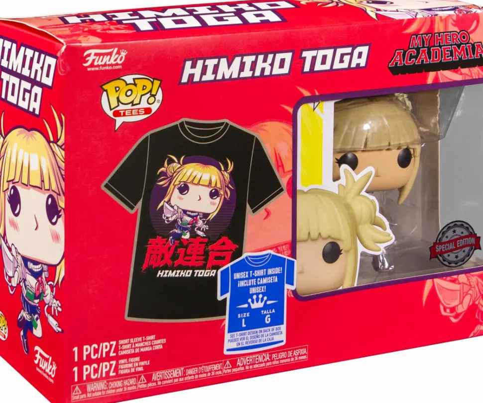 My Hero Academia - Himiko Toga Unmasked Pop! Vinyl Figure & T-Shirt Box Set