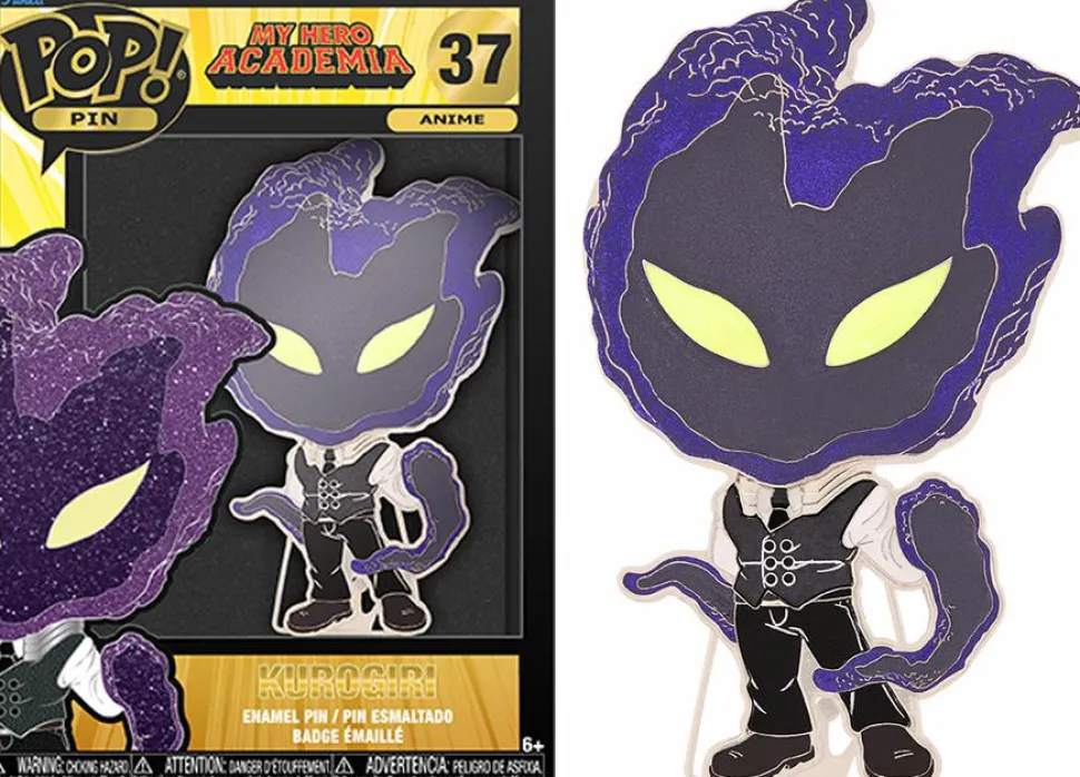 My Hero Academia - Kurogiri 4" Glow-in-the-Dark Pop! Enamel Pin