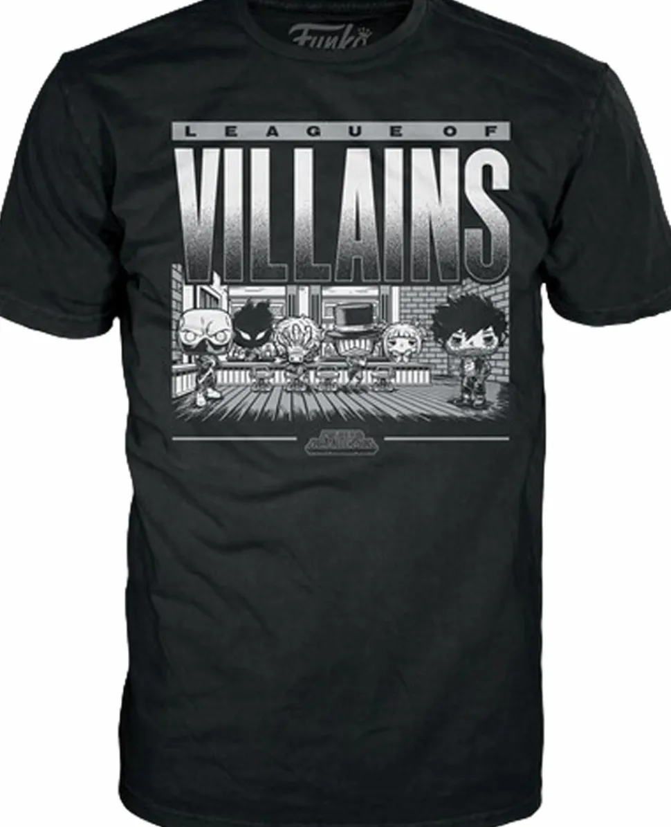 My Hero Academia - League of Villains Group Pop! Tees Unisex Black T-Shirt