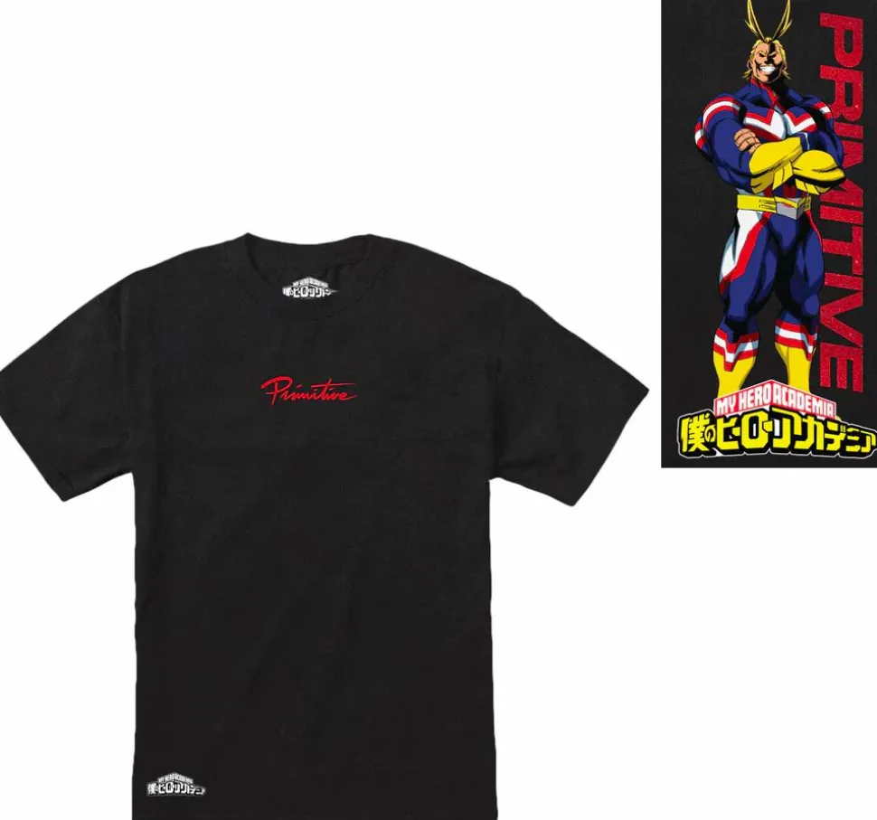 My Hero Academia - MHA x Primitive All Might Washed Black T-Shirt
