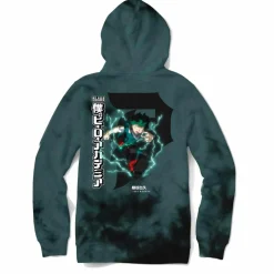 My Hero Academia - MHA x Primitive Dirty P Izuku Midoriya Tie Dye Green Sweatshirt Hoodie
