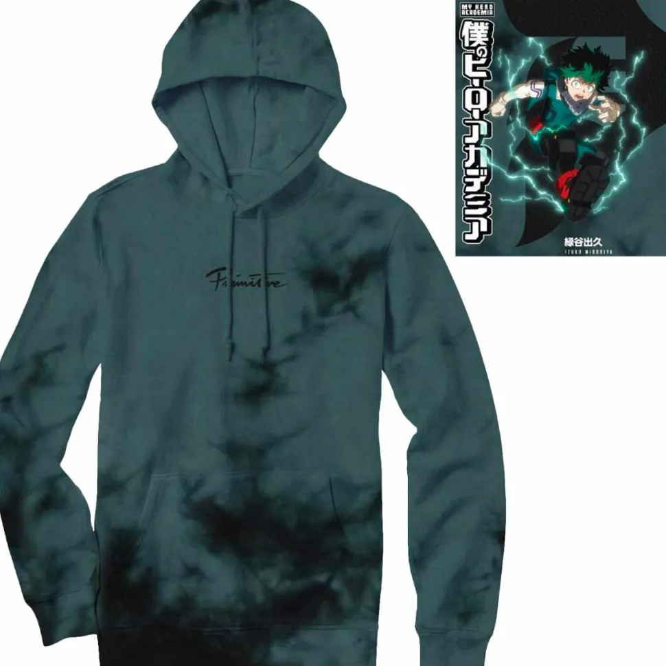 My Hero Academia - MHA x Primitive Dirty P Izuku Midoriya Tie Dye Green Sweatshirt Hoodie