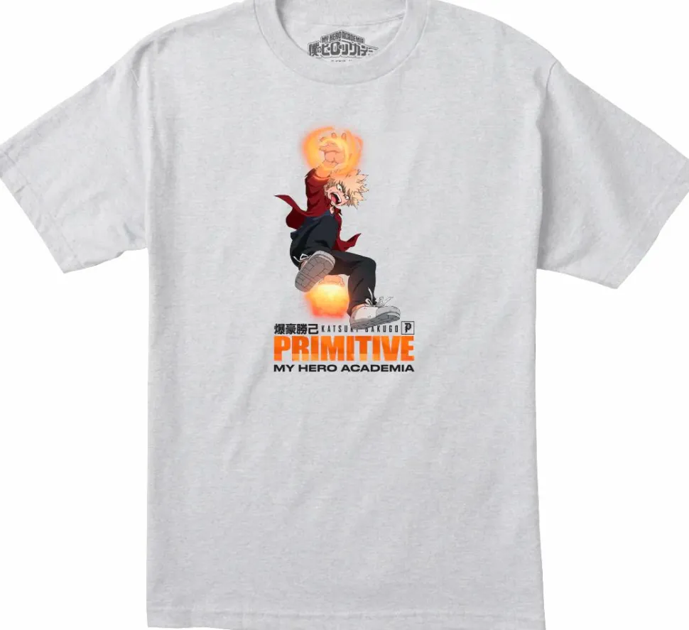 My Hero Academia - MHA x Primitive Explosive Speed Ash Heather T-Shirt