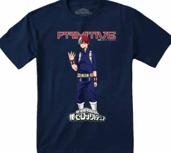 My Hero Academia - MHA x Primitive Shoto Todoroki Navy T-Shirt