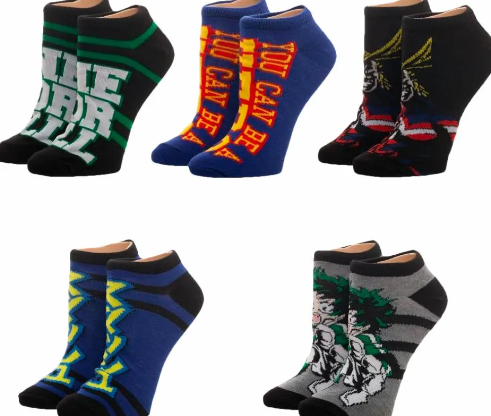 My Hero Academia - Mix & Match Ankle Socks 5-Pack (One Size)