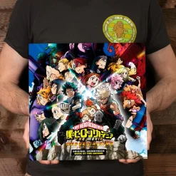 My Hero Academia: Heroes Rising - Original Motion Picture Soundtrack by Yuki Hayashi 2xLP Vinyl Record (Light in the Attic Exclusive Translucent Clear with Rainbow Splatter Coloured Vinyl)