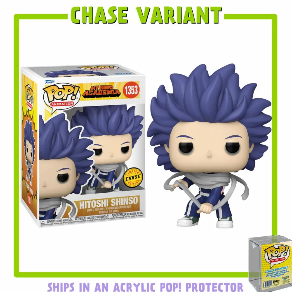 My Hero Academia: Season 5 - Hitoshi Shinso Pop! Vinyl Figure in Acrylic Pop! Protector (Chase Variant)