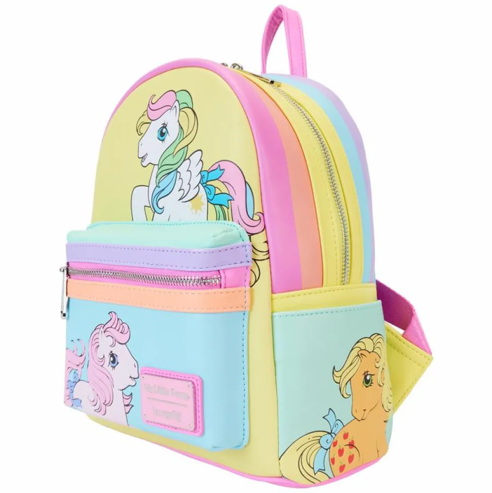 My Little Pony - Color Block 10" Faux Leather Mini Backpack