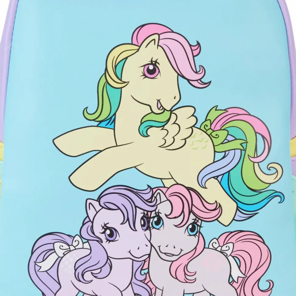 My Little Pony - Color Block 10" Faux Leather Mini Backpack