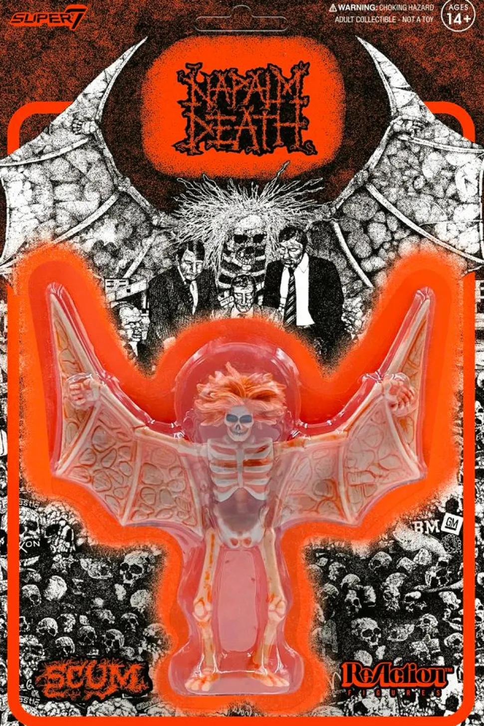 Napalm Death - Scum Demon Second Pressing Orange ReAction 3.75” Action Figure