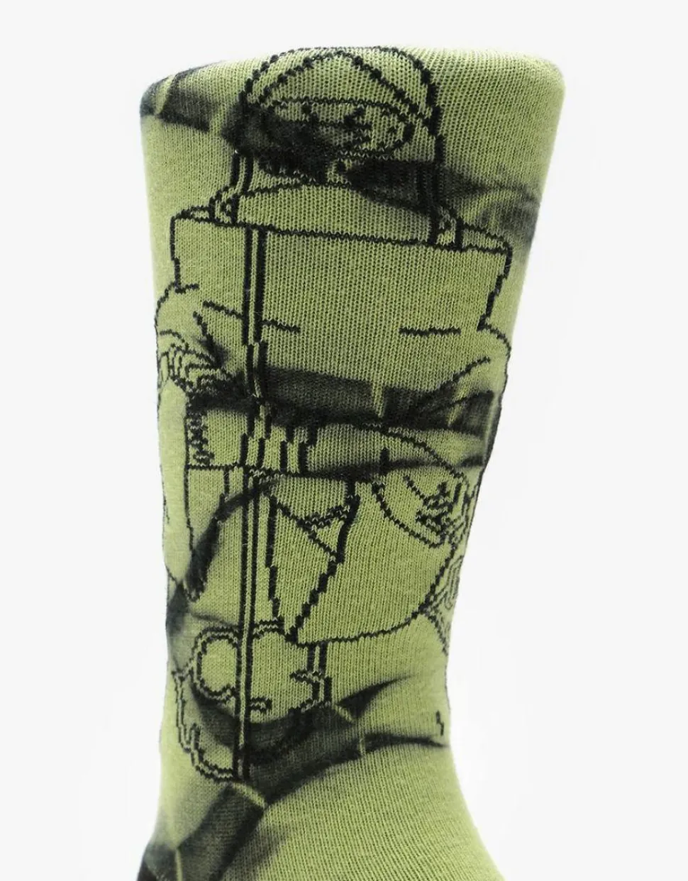 Naruto - Naruto x Primitive Kakuzu Washed Green Crew Socks (One Size)