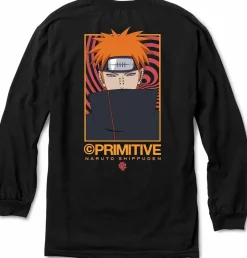 Naruto - Naruto x Primitive Know Pain Black Long Sleeve T-Shirt