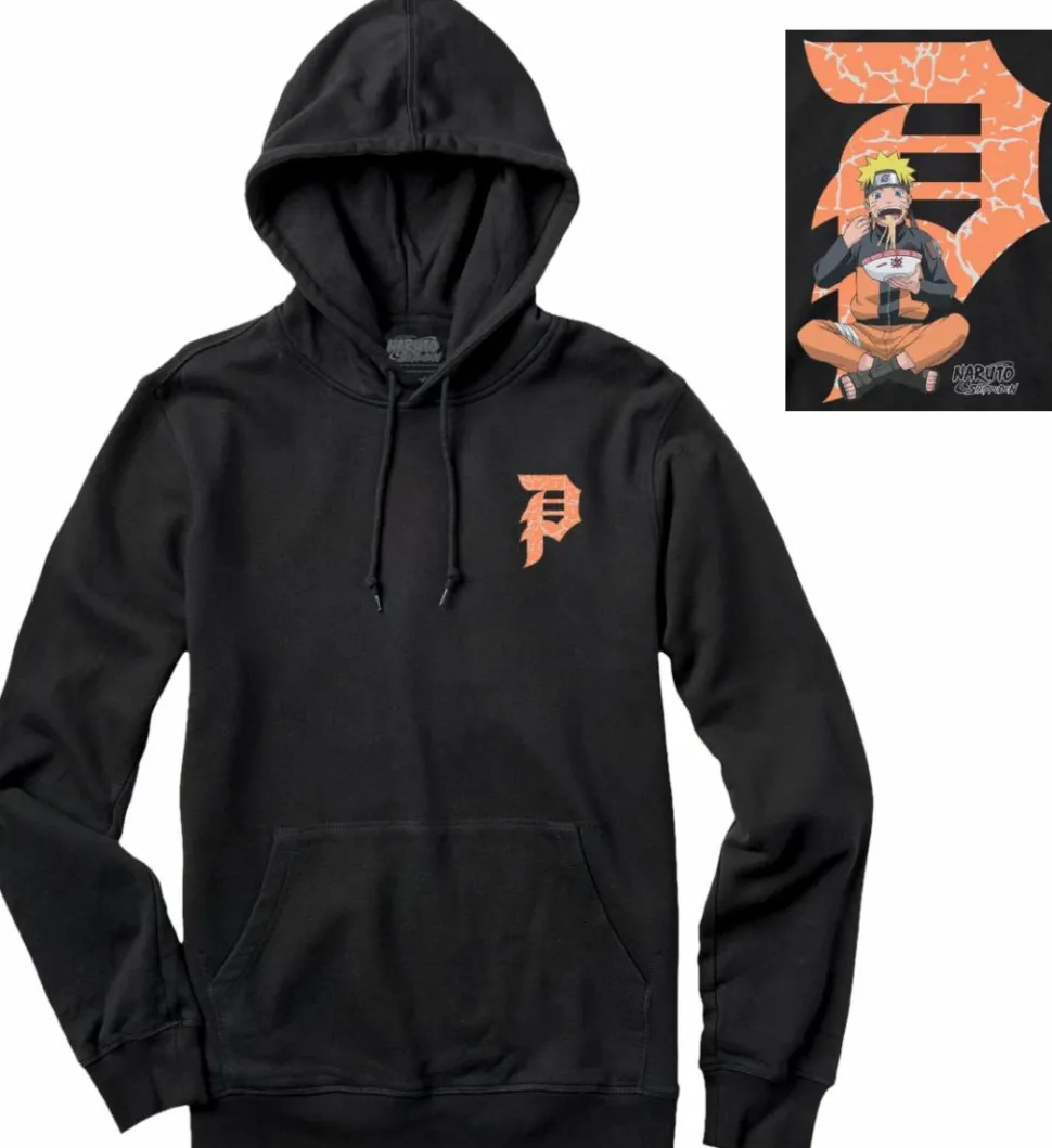 Naruto - Naruto x Primitive Ichiraku Dirty P Black Hoodie Sweatshirt