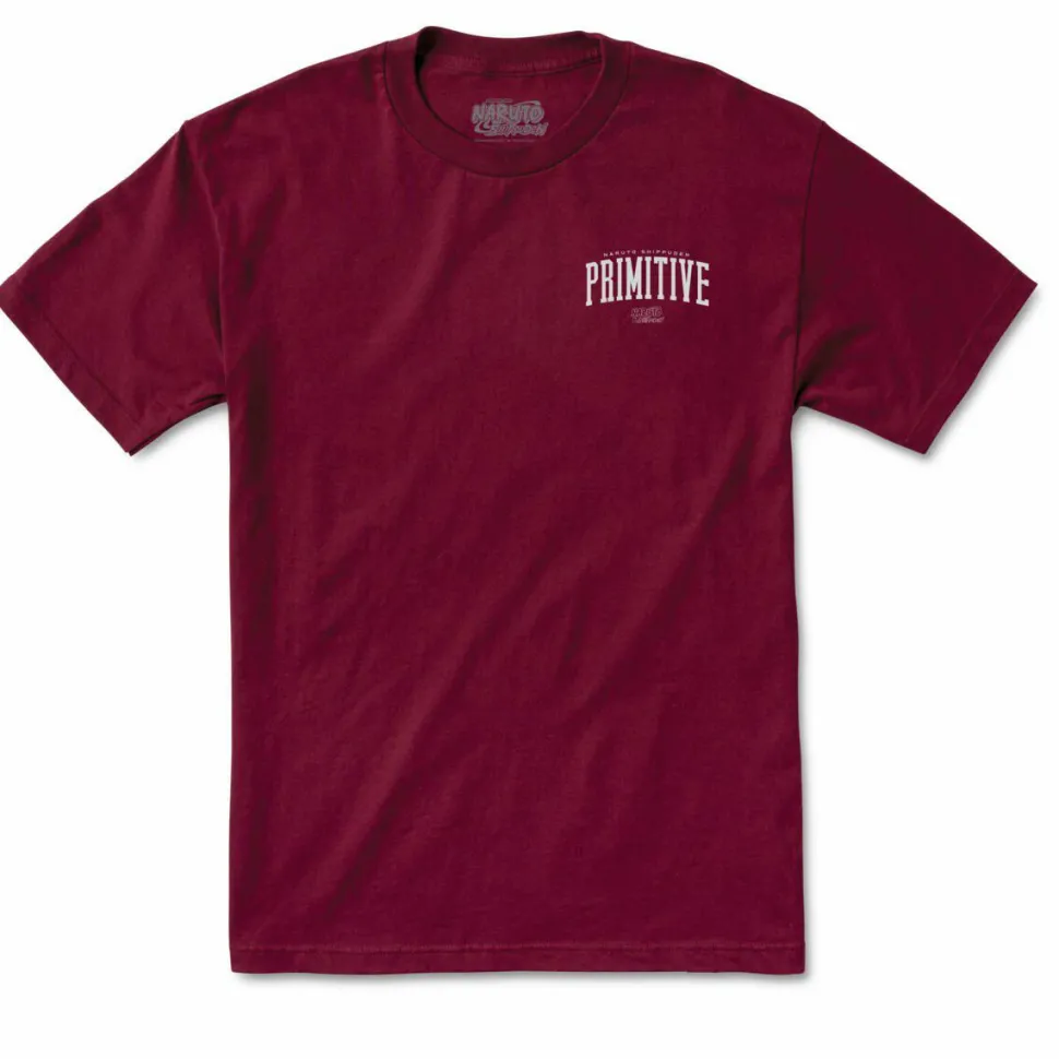 Naruto - Naruto x Primitive Versus Burgundy T-Shirt