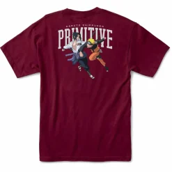 Naruto - Naruto x Primitive Versus Burgundy T-Shirt