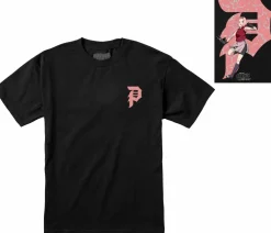 Naruto - Naruto x Primitive Sakura Uchiha Dirty P Black T-Shirt