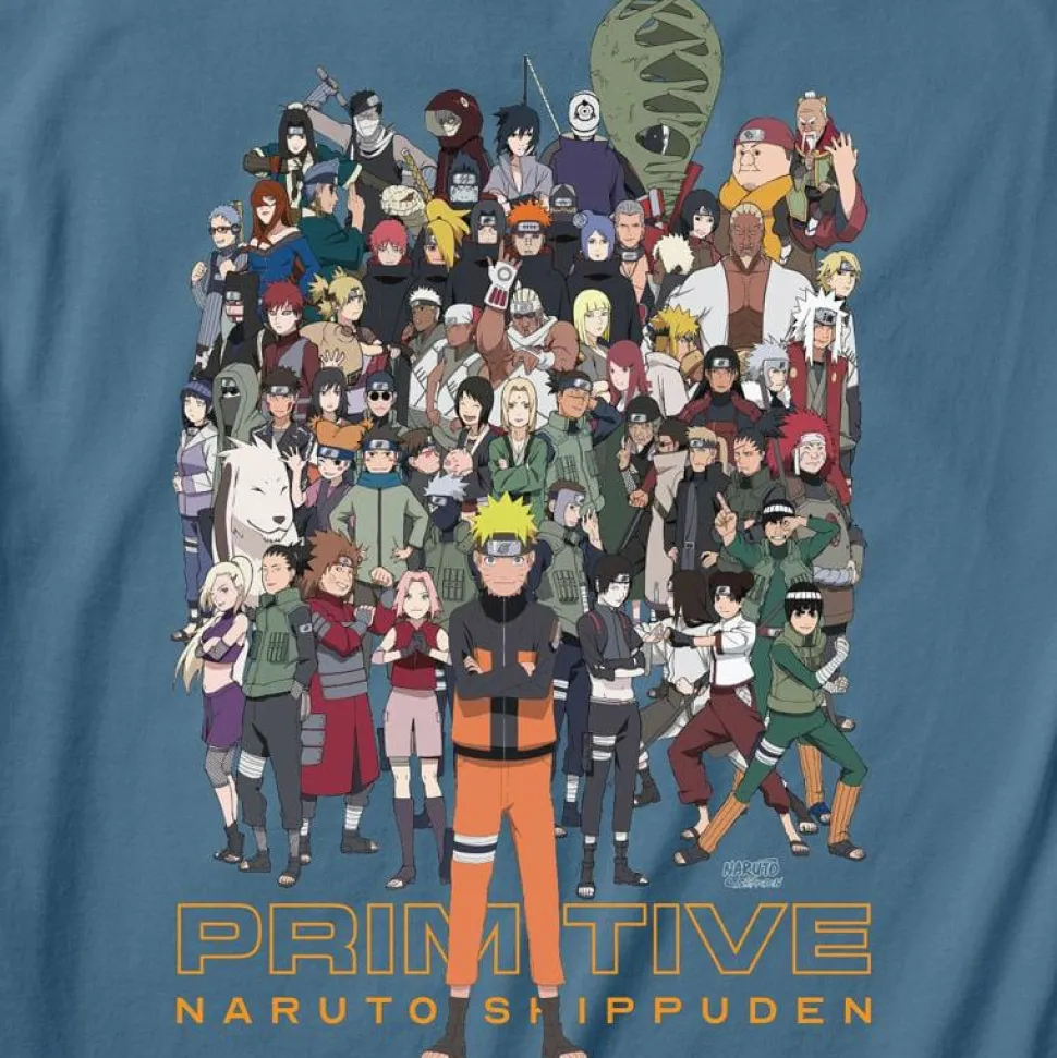 Naruto - Naruto x Primitive Shippuden II Slate T-Shirt