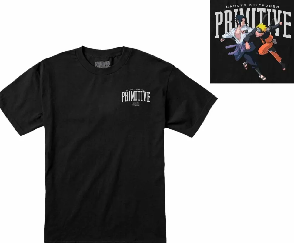 Naruto - Naruto x Primitive Versus Black T-Shirt