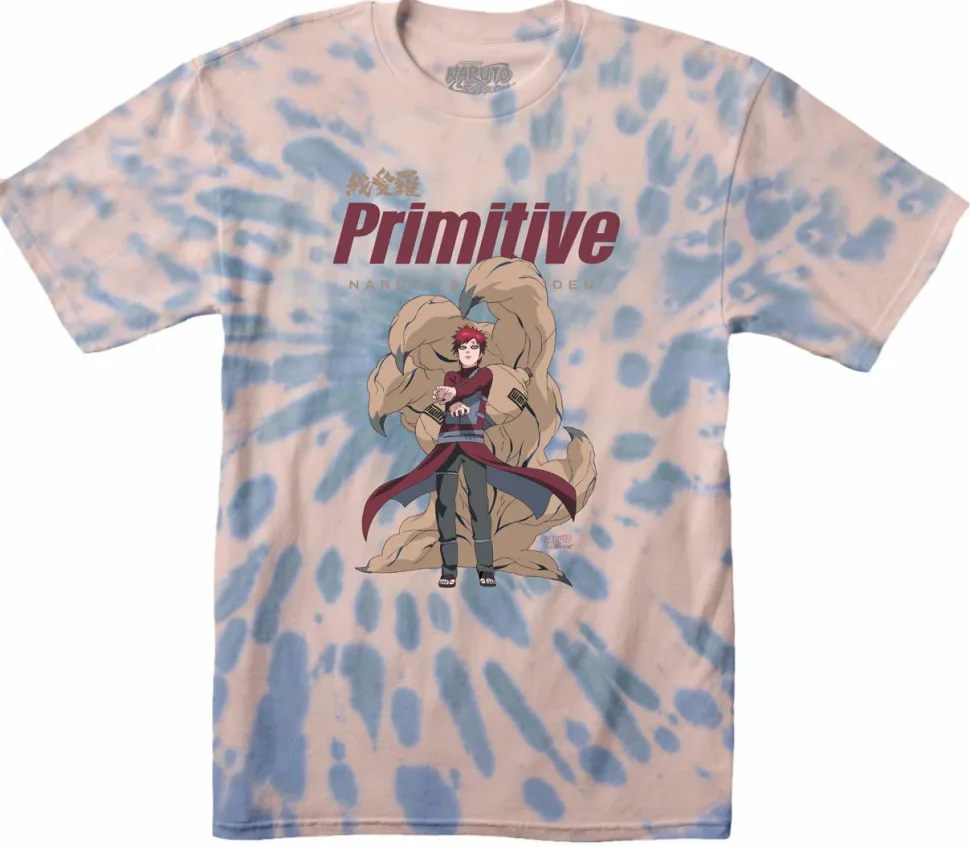 Naruto - Naruto x Primitive Gaara Washed Cream T-Shirt