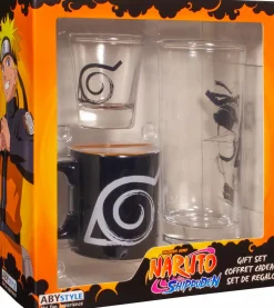 Naruto: Shippuden - Ceramic Mug, Glass & Shot Glass Gift Set