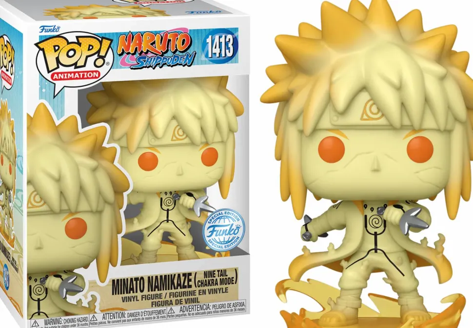 Naruto: Shippuden - Minato Namikaze (Nine Tail Chakra Mode) Mystery Box (Includes Minato & 5 Mystery Pop! Vinyl Figures)