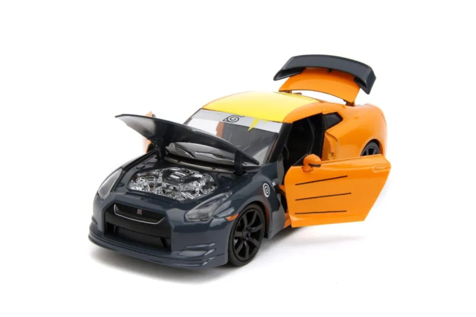 Naruto: Shippuden - Naruto & 2009 Nissan GT-R (R35) 1/24th Scale Die-Cast Vehicle Replica