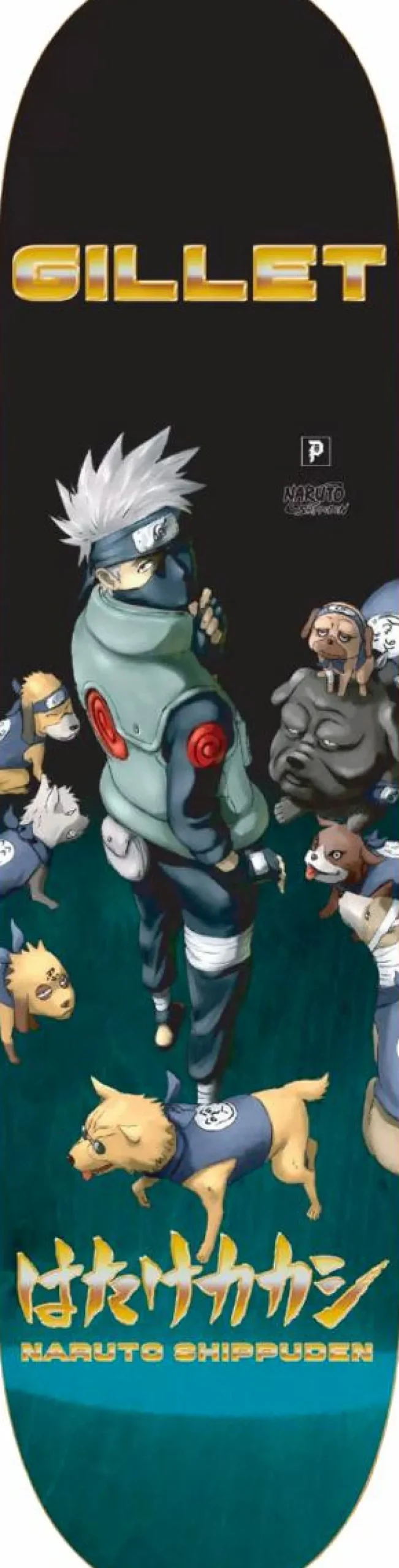 Naruto: Shippuden - Naruto x Primitive Kakashi Dog Squad Gillet 8” Skateboard Deck (Deck Only)
