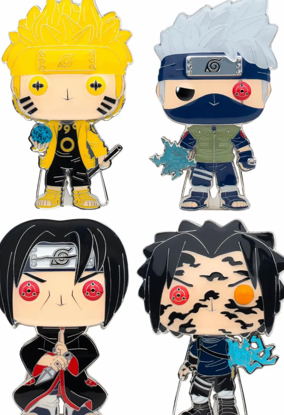 Naruto: Shippuden - Six Path 4" Pop! Enamel Pin Bundle (Set of 4)