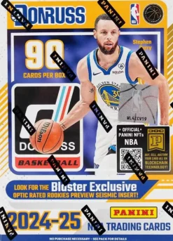 NBA Basketball - 2024/25 Panini Donruss Basketball Trading Cards Blaster Box (6 Packs / 90 Cards)