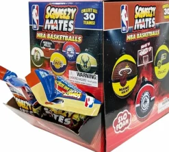 NBA Basketball - 2024 SqueezyMates NBA Team Basketballs Slo-Foam Blind Bag (Display of 24)