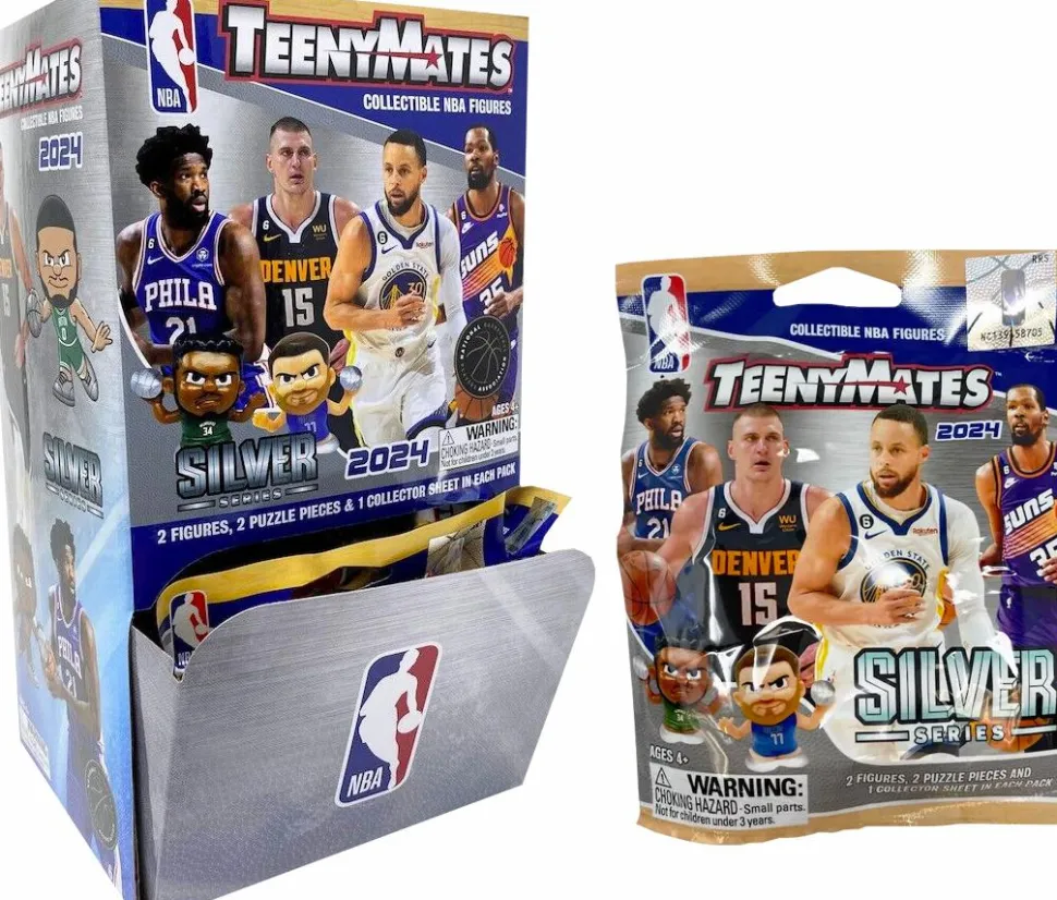 NBA Basketball - 2024 TeenyMates Silver Series Collectible Blind Bag Figure (Single Unit)