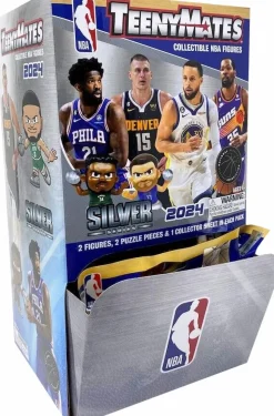 NBA Basketball - 2024 TeenyMates Silver Series Collectible Blind Bag Figure (Display of 32)