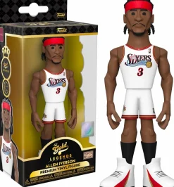 NBA Basketball - Allen Iverson Philidephia 76ers 5" Gold Premium Vinyl Figure