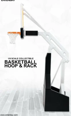 NBA Basketball - Basketball Hoop and Rack 1/9th Scale Enterbay Action Figure Accessory