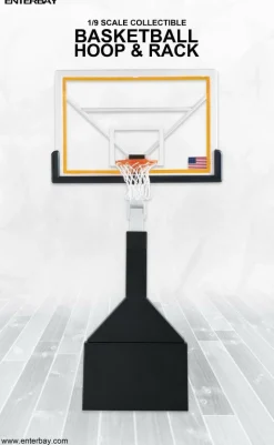 NBA Basketball - Basketball Hoop and Rack 1/9th Scale Enterbay Action Figure Accessory