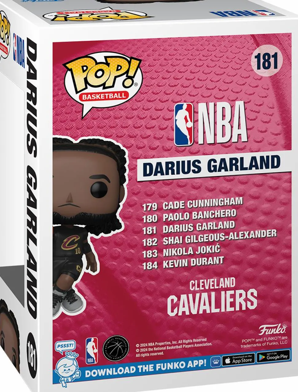 NBA Basketball - Darius Garland (Cleveland Cavaliers) Pop! Vinyl Figure