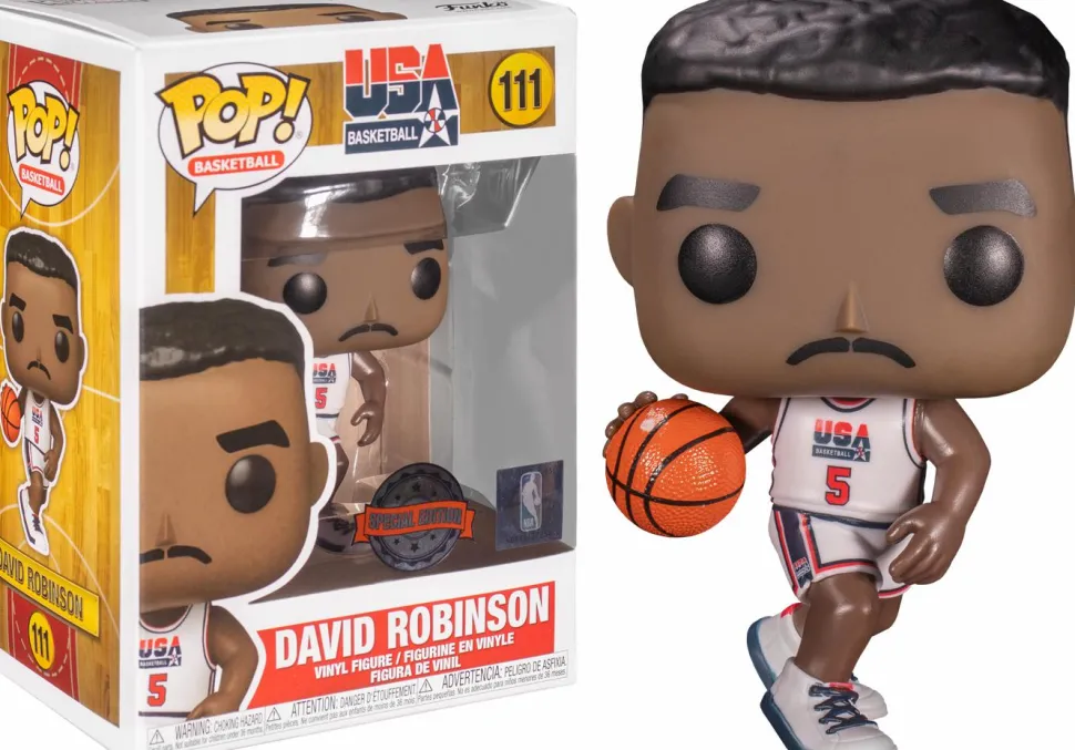 NBA Basketball - David Robinson 1992 Team USA Jersey Pop! Vinyl Figure