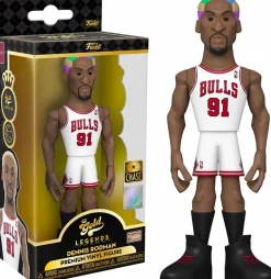 NBA Basketball - Dennis Rodman Chicago Bulls 5” Gold Premium Vinyl Figure