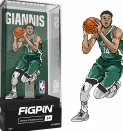 NBA Basketball - Giannis Antetokounmpo Milwaukee Bucks FigPin Enamel Pin