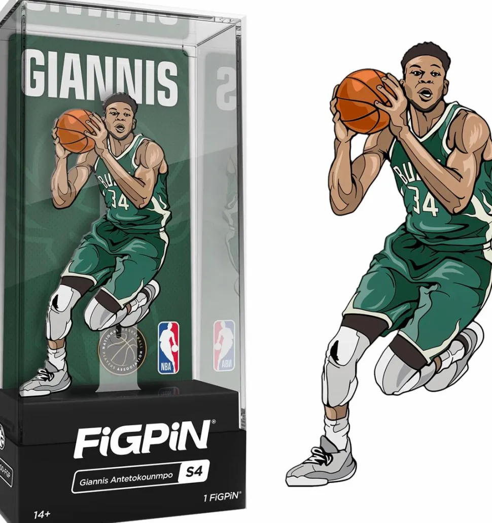 NBA Basketball - Giannis Antetokounmpo Milwaukee Bucks FigPin Enamel Pin