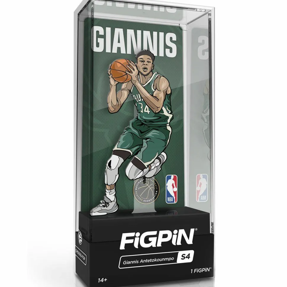 NBA Basketball - Giannis Antetokounmpo Milwaukee Bucks FigPin Enamel Pin